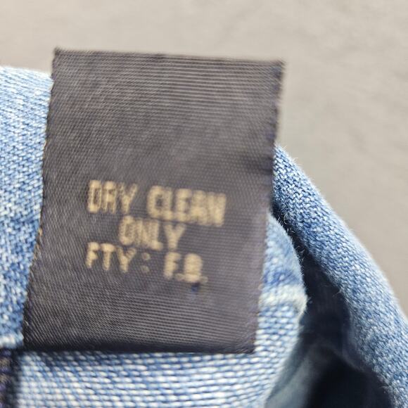 Vtg New Direction Women's Denim Jacket Shacket Christmas Embroidery Sequins XL - Picture 7 of 8